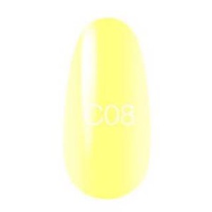 Гель лак Kodi Crystal №С08 (лаймовий жовтий, вітраж), 8 мл